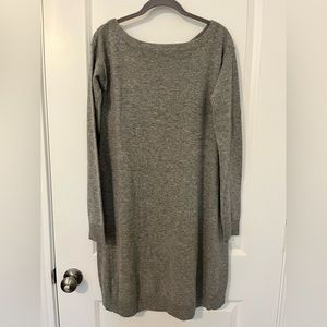 Diane Von Furstenberg Branitta Wool Cashmere Blend Grey Sweater Dress Size Small